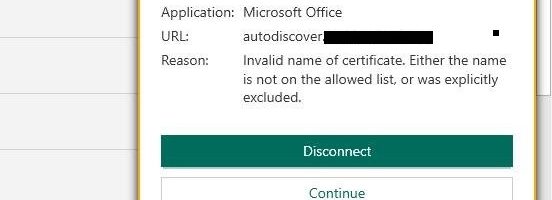 Kaspersky Certificate errors online and Outlook
